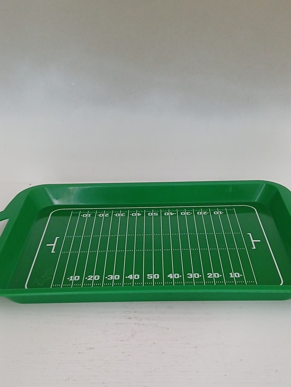 Green Football Field Serving Tray 28 X 10